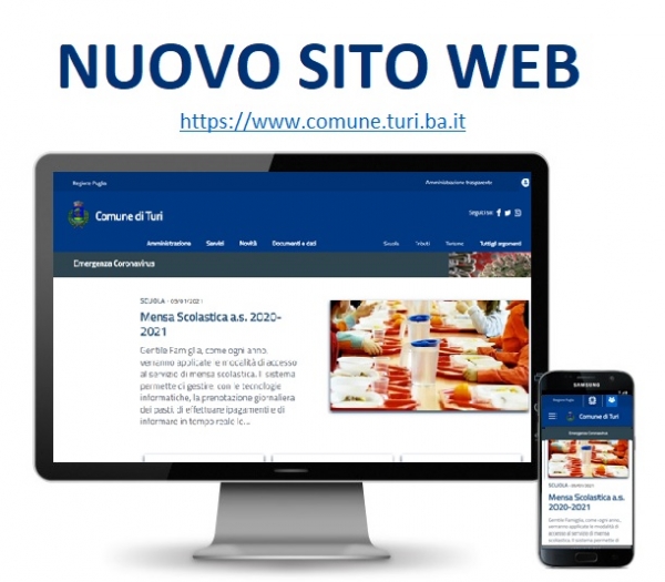 È ONLINE IL NUOVO SITO ISTITUZIONALE DEL COMUNE DI TURI